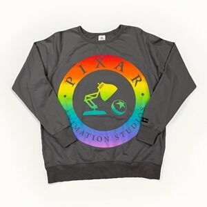 Disney Pixar Pride Crewneck‎ Sweatshirt Unisex L Rainbow Animation Studio